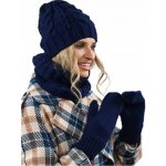 Fashionweek Dámský set čepice a šála cashmere touch AL-A10 Tmave modry – Hledejceny.cz