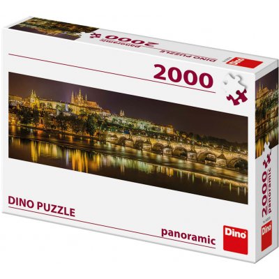 Dino Karlův most v noci 2000 dílků