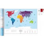 Stírací mapa světa Travel Map – Silver World – Sleviste.cz
