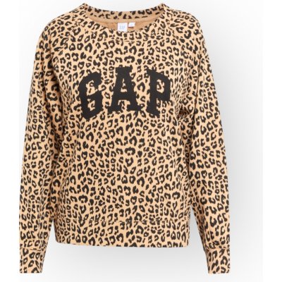 GAP mikina s logem leopard Béžová Béžová