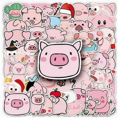 Set 50 samolepek prase (3) – Zboží Živě