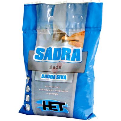 HET Sádra univerzální 1 kg (šedá) – HobbyKompas.cz