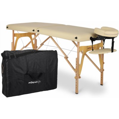 Habys Dřevěné masážní lehátko Béžové – Zboží Dáma