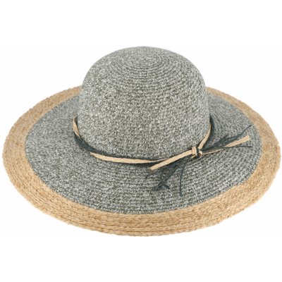Fiebig Headwear since 1903 Letní dámský slaměný klobouk s širokou krempou Brim Hat Base Point – Zboží Mobilmania