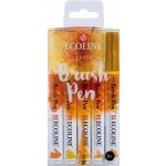 Royal Talens 11509908 Ecoline brushpen set sada štětečkových akvarelových popisovačů earth 5 ks – Hledejceny.cz