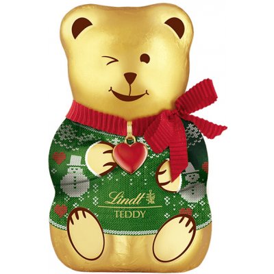 Zlatý Medvídek Teddy ve svetru mléčná čokoláda 100 g – Zboží Dáma