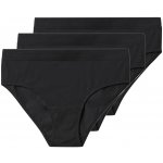 esmara Dámské kalhotky s BIO bavlnou 3 kusy černá – Zboží Dáma