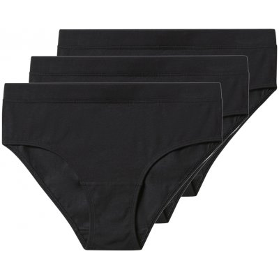 esmara Dámské kalhotky s BIO bavlnou 3 kusy černá – Zboží Dáma