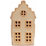 Hnědý porcelánový svítící domek 8*6*15 cm Clayre & Eef – Hledejceny.cz