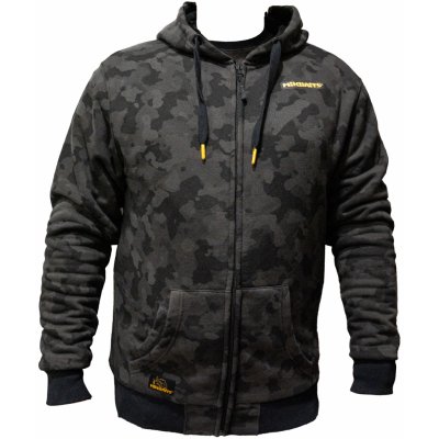 Mikbaits bunda se zipem Black Camou Sherpa černá – Sleviste.cz