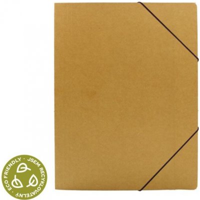 LUMA Desky na spisy s gumou A4 ECO 3 klopy kraft – Zboží Živě