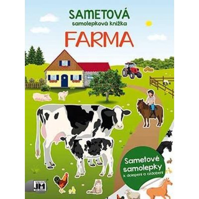 Sametová samolepková knížka - Farma