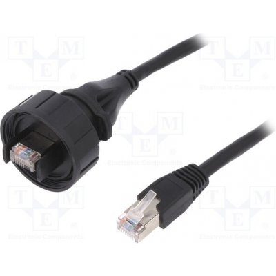 Bulgin PX0837/2M00 patch, RJ45 vidlice, z obou stran, IP68, 2m – Zboží Živě