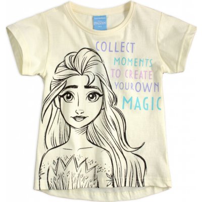 Dívčí tričko DISNEY FROZEN MAGIC žlutá – Hledejceny.cz