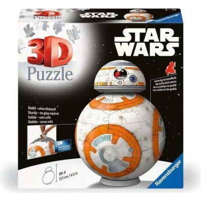 RAVENSBURGER 3D Puzzleball Star Wars: BB8 103 ks – Zboží Dáma