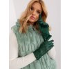 Italy Moda koženkové rukavice at-rk-239801.11-dark green