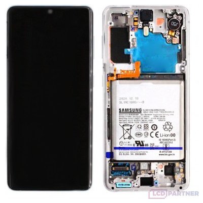 LCD Displej + Dotykové sklo + Rám + Baterie Samsung Galaxy S21 5G - originál – Zbozi.Blesk.cz