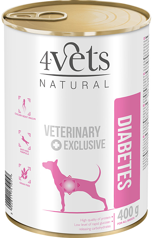 4Vets Natural Dog Diabetes 6 x 400 g