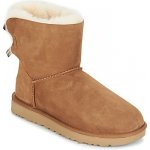 Ugg kotníkové boty Mini balley bow II hnedé – Zboží Mobilmania