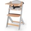 Jídelní židlička Kinderkraft Enock s polstrováním Grey wooden Premium