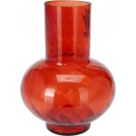 H&L Skleněná váza 23 x17cm, tmavě červená – Hledejceny.cz
