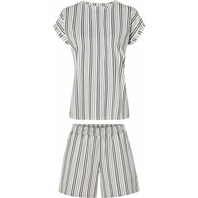 Esmara dámské pyžamo krátké pruhované bílo černé – Zboží Mobilmania