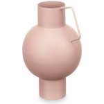 Giftdecor Kovová váza v pastelové barvě, výš, 23 cm růžová – Hledejceny.cz
