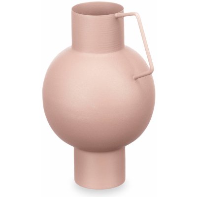Giftdecor Kovová váza v pastelové barvě, výš, 23 cm růžová – Hledejceny.cz