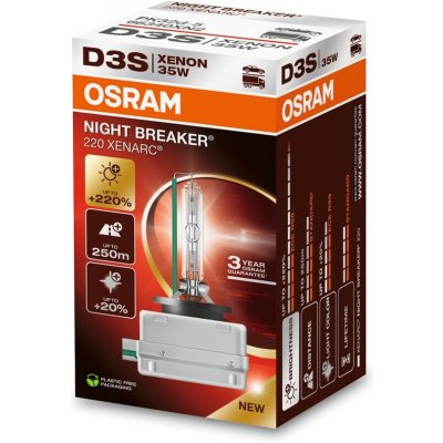 Xenonová výbojka 85V 35W D3S PK32d-5 NB Xenarc +220 Osram – Hledejceny.cz