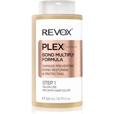 Revox B77 PLEX Bond Multiply Formula. Step 1 ochranná péče pro poškozené, chemicky ošetřené vlasy 260 ml – Hledejceny.cz