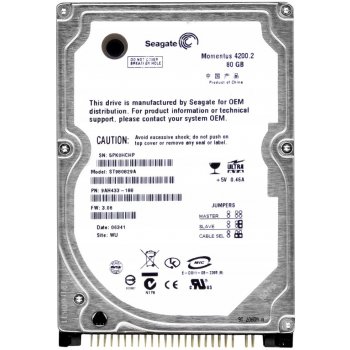 Seagate 80GB PATA IDE/ATA 2,5", ST980829A