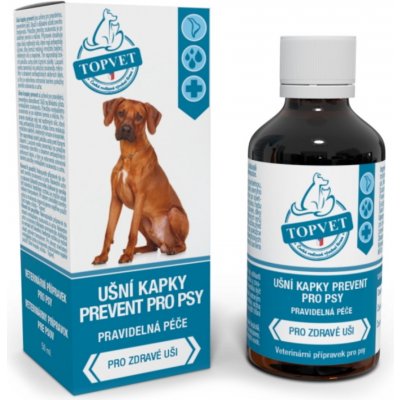 Topvet Ušní kapky prevent pro psy 50 ml – Zboží Dáma