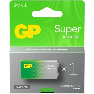 GP Super Alkaline 9V 1ks 0301604AETA-B1 – Zboží Živě