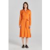 Dámské šaty GANT SLIM JERSEY SHIRT DRESS oranžová