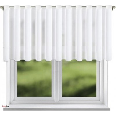 BytoTex Voálová záclona s kroužky Nani bílá 400x120 cm – Hledejceny.cz