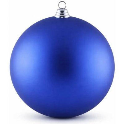 DECOLED Velká vánoční ozdoba modrá matná 40 cm plastová koule – Hledejceny.cz