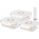 Compactor 3-dílná sada skleněných vakuovacíh dóz ASPIFRESH s pumpou, 0,63L + 1,04L +1,48 RAN11915 – Hledejceny.cz