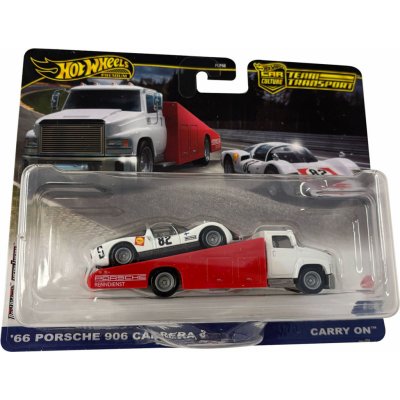 CARRERA Mattel Hot Wheels Team Transport '66 PORSCHE 906 6 – Zboží Dáma