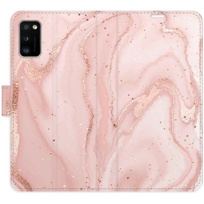 Pouzdro iSaprio flip RoseGold Marble Samsung Galaxy A41 – Zboží Mobilmania