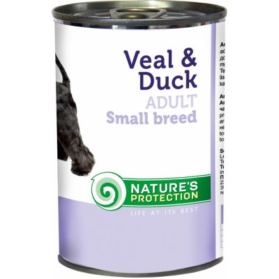 Nature's Protection Adult Small Breeds Veal Duck 400 g – Zboží Mobilmania