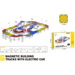 Mamido Magnetická stavebnice závodní dráha s elektrickým autíčkem 298 dílů Ultra XXL MT1474 – Hledejceny.cz