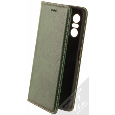 Pouzdro 1Mcz Grain Magnetic Book flipové Xiaomi Mi 11i, Poco F3 tmavě zelené – Zbozi.Blesk.cz