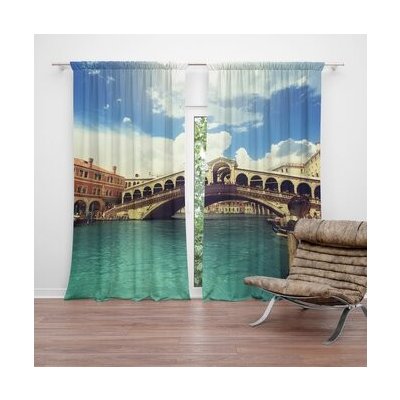 Sablio Závěs Ponte di Rialto: 2ks 140x250cm – Hledejceny.cz