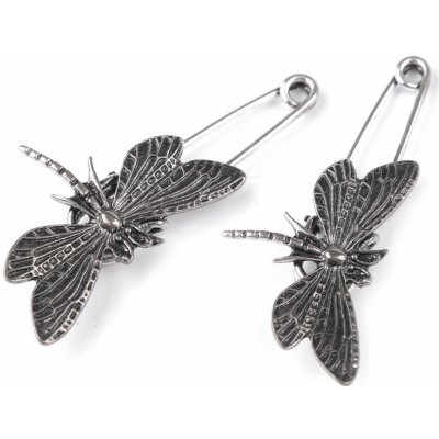 Brož vážka na spínacím špendlíku varianta 1 platina – Zboží Dáma Brož vážka na spínacím špendlíku varianta 1 platina – Zboží Dáma