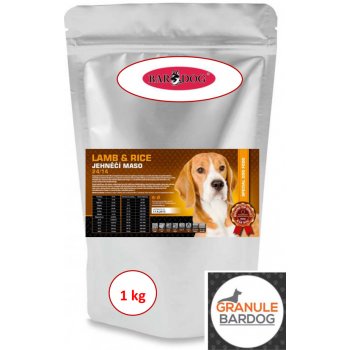 Bardog Super premiové Lamb rice 24/14 1 kg