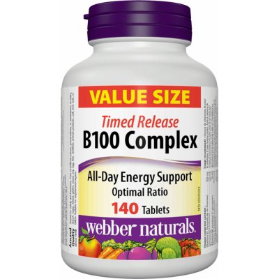 Webber Naturals B100 Complex 140 tablet – Hledejceny.cz