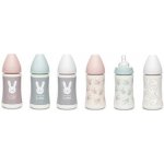 Suavinex premium láhev silikon proužky růžová 270ml – Zboží Dáma