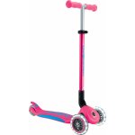 Globber Scooter Globber skládací Primo Foldable Plus Lights V2 Fuchsia/Sky Blue – Zboží Dáma