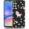 Pouzdro a kryt na mobilní telefon Samsung Picasee silikonové Samsung Galaxy A05s Unicorn star heaven černé