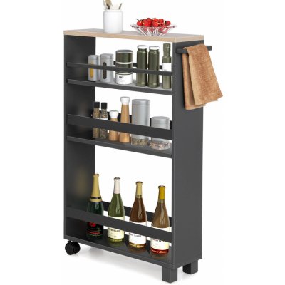 KESPER Police do výklenku z dřevotřískové desky, šedá, 15 x 79 x 50 cm – Zboží Dáma